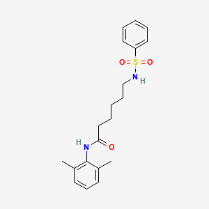 N-(2,6-dimethylphenyl)-6-[(phenylsulfonyl)amino]hexanamide