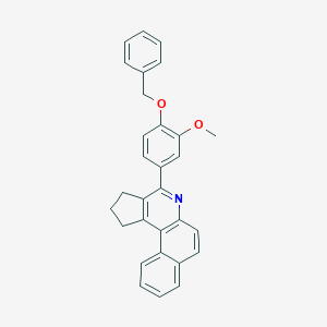 molecular formula C30H25NO2 B415786 4-(4-Benzyloxy-3-methoxy-phenyl)-2,3-dihydro-1H-benzo[f]cyclopenta[c]quinoline 