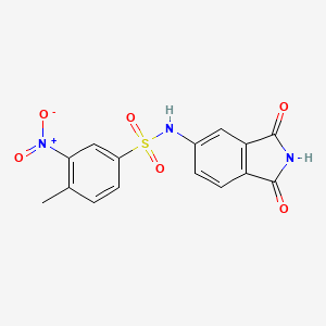 N-(1,3-dioxoisoindol-5-yl)-4-methyl-3-nitrobenzenesulfonamide