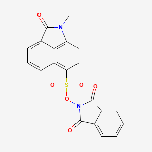 molecular formula C20H12N2O6S B4157893 (1,3-Dioxoisoindol-2-yl) 1-methyl-2-oxobenzo[cd]indole-6-sulfonate 