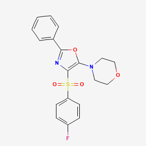 4-{4-[(4-fluorophenyl)sulfonyl]-2-phenyl-1,3-oxazol-5-yl}morpholine