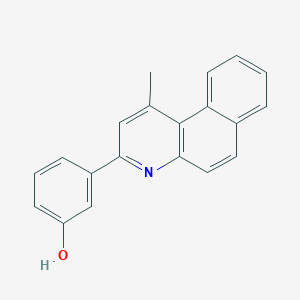molecular formula C20H15NO B415798 3-(1-Methylbenzo[f]quinolin-3-yl)phenol 