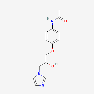 N-{4-[2-hydroxy-3-(1H-imidazol-1-yl)propoxy]phenyl}acetamide