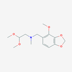 B041580 2,2-dimethoxy-N-[(4-methoxy-1,3-benzodioxol-5-yl)methyl]-N-methylethanamine CAS No. 108261-02-5