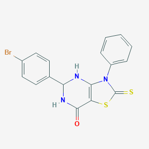 5-(4-bromophenyl)-3-phenyl-2-thioxo-2,3,5,6-tetrahydro[1,3]thiazolo[4,5-d]pyrimidin-7(4H)-one