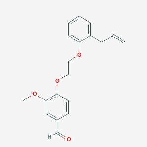 molecular formula C19H20O4 B4158090 4-[2-(2-allylphenoxy)ethoxy]-3-methoxybenzaldehyde 