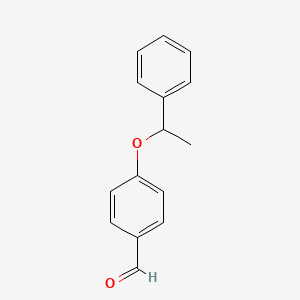 molecular formula C15H14O2 B4158117 4-(1-phenylethoxy)benzaldehyde 