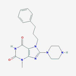 3-Methyl-7-(3-phenyl-propyl)-8-piperazin-1-yl-3,7-dihydro-purine-2,6-dione