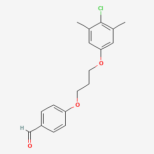 molecular formula C18H19ClO3 B4158154 4-[3-(4-chloro-3,5-dimethylphenoxy)propoxy]benzaldehyde 