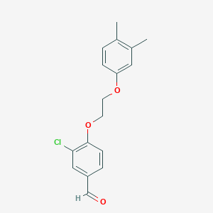 3-chloro-4-[2-(3,4-dimethylphenoxy)ethoxy]benzaldehyde