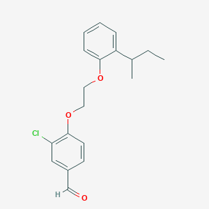 4-[2-(2-Butan-2-ylphenoxy)ethoxy]-3-chlorobenzaldehyde