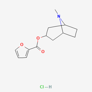 molecular formula C13H18ClNO3 B4158175 (8-Methyl-8-azabicyclo[3.2.1]octan-3-yl) furan-2-carboxylate;hydrochloride 