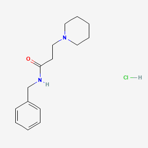 molecular formula C15H23ClN2O B4158178 N-benzyl-3-(1-piperidinyl)propanamide hydrochloride 