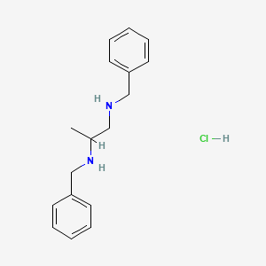 1-N,2-N-dibenzylpropane-1,2-diamine;hydrochloride