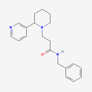 N-benzyl-3-[2-(3-pyridinyl)-1-piperidinyl]propanamide