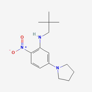 (2,2-dimethylpropyl)[2-nitro-5-(1-pyrrolidinyl)phenyl]amine