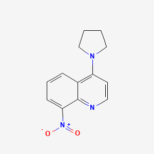 8-nitro-4-(1-pyrrolidinyl)quinoline