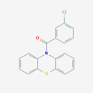 molecular formula C19H12ClNOS B415829 (3-Chlorophenyl)-phenothiazin-10-ylmethanone CAS No. 331761-11-6