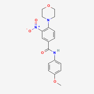 N-(4-methoxyphenyl)-4-(4-morpholinyl)-3-nitrobenzamide