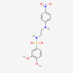 3,4-dimethoxy-N-{2-[(4-nitrophenyl)amino]ethyl}benzenesulfonamide