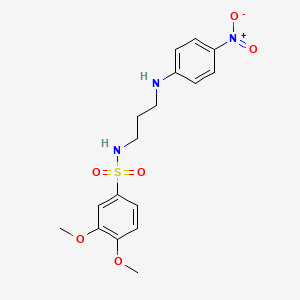 3,4-dimethoxy-N-{3-[(4-nitrophenyl)amino]propyl}benzenesulfonamide