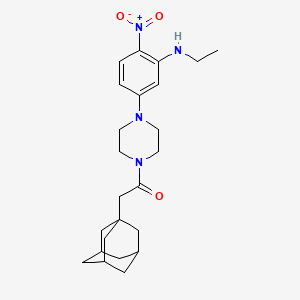 5-[4-(1-adamantylacetyl)-1-piperazinyl]-N-ethyl-2-nitroaniline