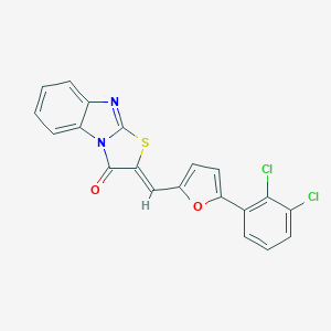 molecular formula C20H10Cl2N2O2S B415835 2-{[5-(2,3-dichlorophenyl)-2-furyl]methylene}[1,3]thiazolo[3,2-a]benzimidazol-3(2H)-one 