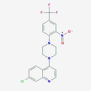 7-chloro-4-{4-[2-nitro-4-(trifluoromethyl)phenyl]-1-piperazinyl}quinoline