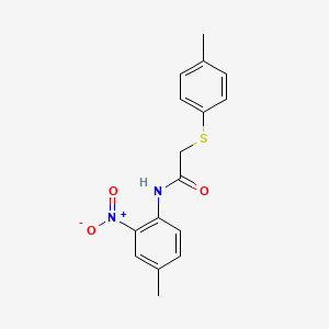 N-(4-methyl-2-nitrophenyl)-2-(4-methylphenyl)sulfanylacetamide