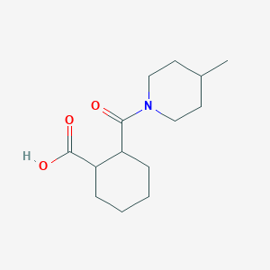 molecular formula C14H23NO3 B415838 2-[(4-Methyl-1-piperidinyl)carbonyl]cyclohexanecarboxylic acid 