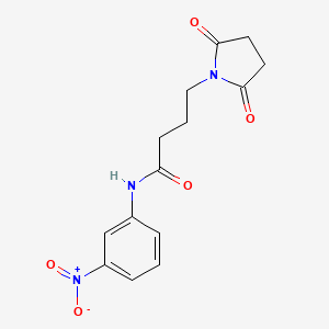 4-(2,5-dioxopyrrolidin-1-yl)-N-(3-nitrophenyl)butanamide