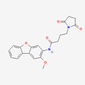 4-(2,5-dioxo-1-pyrrolidinyl)-N-(2-methoxydibenzo[b,d]furan-3-yl)butanamide