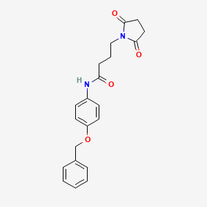 4-(2,5-dioxopyrrolidin-1-yl)-N-(4-phenylmethoxyphenyl)butanamide