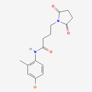 N-(4-bromo-2-methylphenyl)-4-(2,5-dioxopyrrolidin-1-yl)butanamide