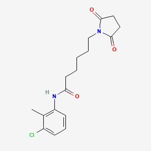 N-(3-chloro-2-methylphenyl)-6-(2,5-dioxo-1-pyrrolidinyl)hexanamide