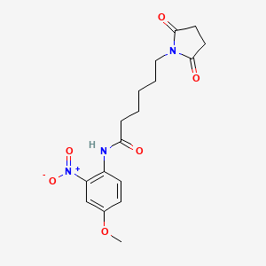 6-(2,5-dioxopyrrolidin-1-yl)-N-(4-methoxy-2-nitrophenyl)hexanamide