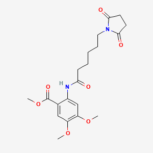 methyl 2-{[6-(2,5-dioxo-1-pyrrolidinyl)hexanoyl]amino}-4,5-dimethoxybenzoate