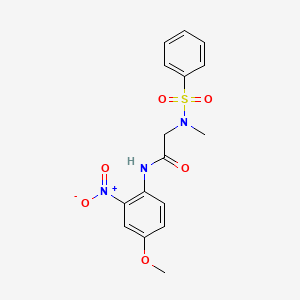 N~1~-(4-methoxy-2-nitrophenyl)-N~2~-methyl-N~2~-(phenylsulfonyl)glycinamide