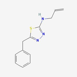 molecular formula C12H13N3S B4158480 5-benzyl-N-prop-2-enyl-1,3,4-thiadiazol-2-amine CAS No. 15814-12-7