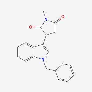 molecular formula C20H18N2O2 B4158486 3-(1-benzyl-1H-indol-3-yl)-1-methylpyrrolidine-2,5-dione 