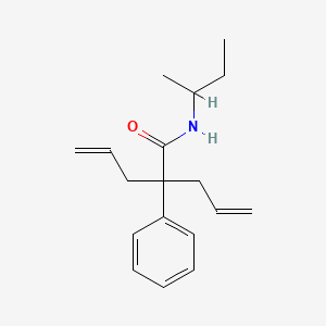 molecular formula C18H25NO B4158529 N-butan-2-yl-2-phenyl-2-prop-2-enylpent-4-enamide 