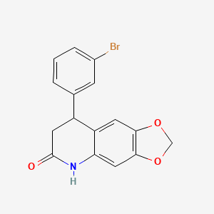 8-(3-bromophenyl)-7,8-dihydro[1,3]dioxolo[4,5-g]quinolin-6(5H)-one