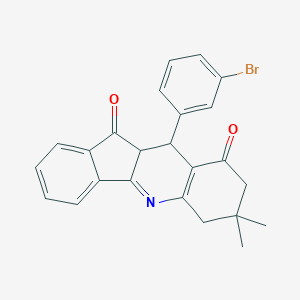 molecular formula C24H20BrNO2 B415871 10-(3-bromophenyl)-7,7-dimethyl-7,8,10,10a-tetrahydro-6H-indeno[1,2-b]quinoline-9,11-dione 