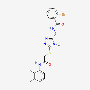 2-bromo-N-{[5-({2-[(2,3-dimethylphenyl)amino]-2-oxoethyl}sulfanyl)-4-methyl-4H-1,2,4-triazol-3-yl]methyl}benzamide