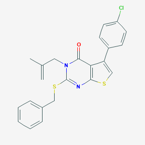 2-(benzylsulfanyl)-5-(4-chlorophenyl)-3-(2-methyl-2-propenyl)thieno[2,3-d]pyrimidin-4(3H)-one