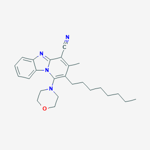 3-Methyl-1-(4-morpholinyl)-2-octylpyrido[1,2-a]benzimidazole-4-carbonitrile
