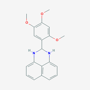 molecular formula C20H20N2O3 B415879 2-(2,4,5-Trimethoxyphenyl)-2,3-dihydro-1H-perimidine CAS No. 305352-51-6