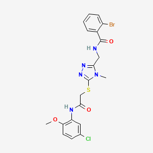 2-bromo-N-{[5-({2-[(5-chloro-2-methoxyphenyl)amino]-2-oxoethyl}sulfanyl)-4-methyl-4H-1,2,4-triazol-3-yl]methyl}benzamide