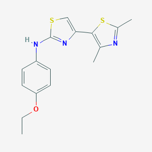 molecular formula C16H17N3OS2 B415891 N-(4-Ethoxyphenyl)-2',4'-dimethyl-4,5'-bithiazol-2-amine 