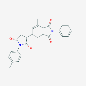 7-methyl-2-(4-methylphenyl)-5-[1-(4-methylphenyl)-2,5-dioxo-3-pyrrolidinyl]-3a,4,5,7a-tetrahydro-1H-isoindole-1,3(2H)-dione